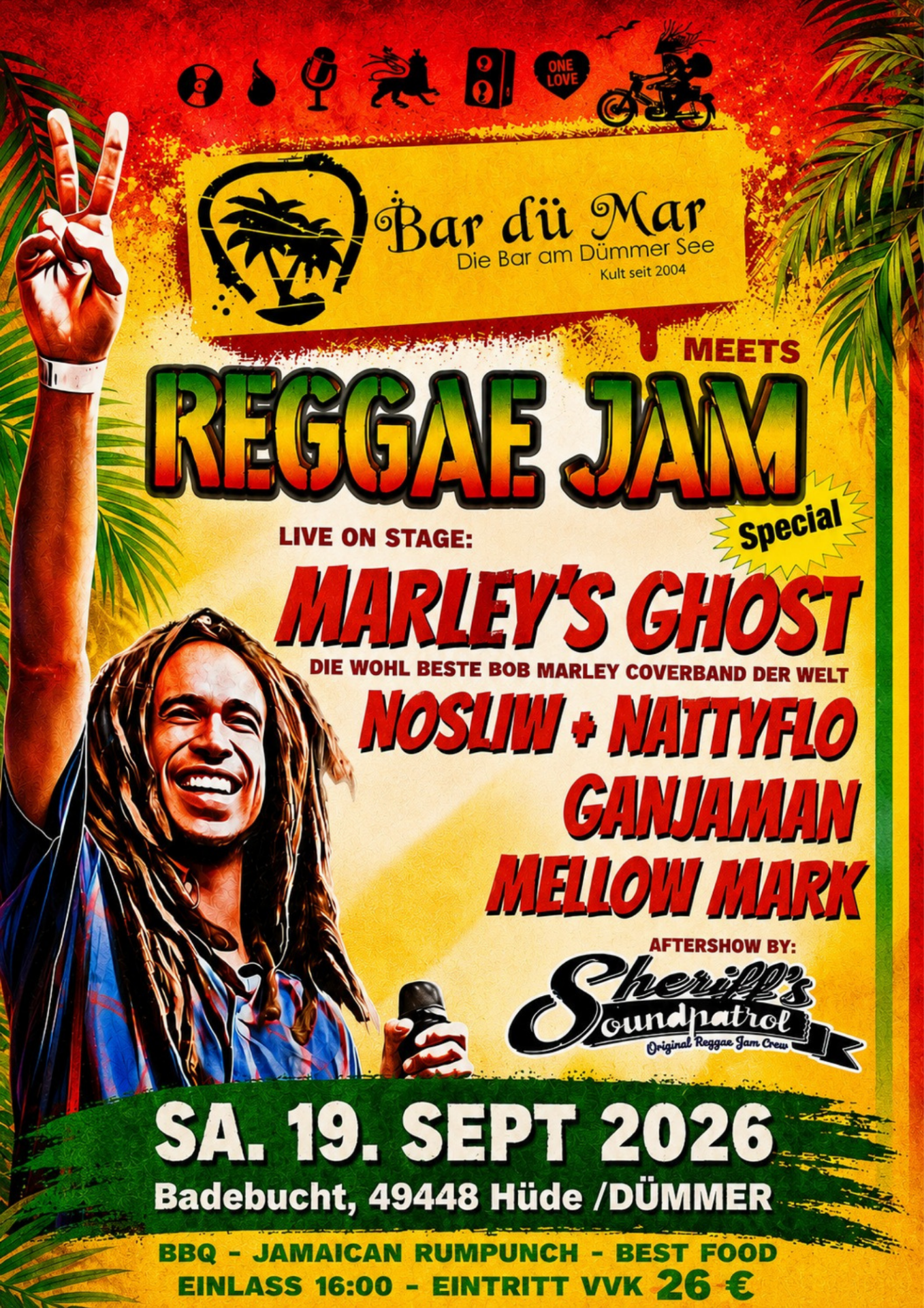 Bar dü Mar meets Reggae Jam Plakat 2026
